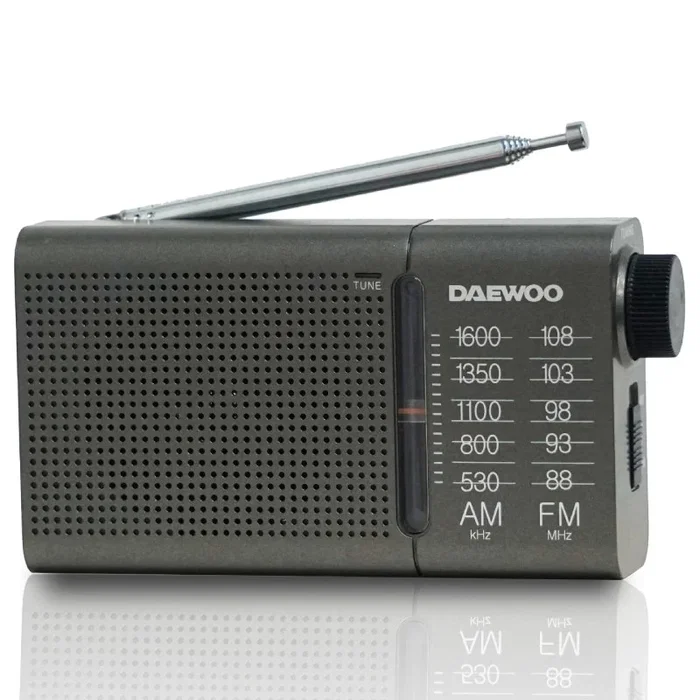 Daewoo Radio Portátil DW1035 Gris Oscuro